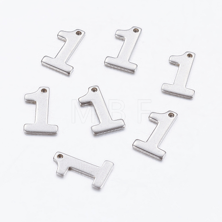 Tarnish Resistant 201 Stainless Steel Pendants STAS-F128-01P-1-1-1