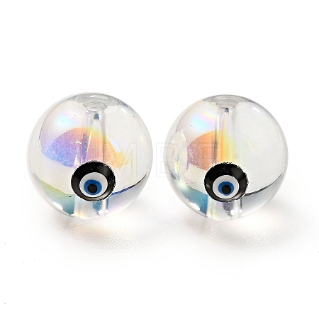 Transparent Glass Beads GLAA-F121-13E-1