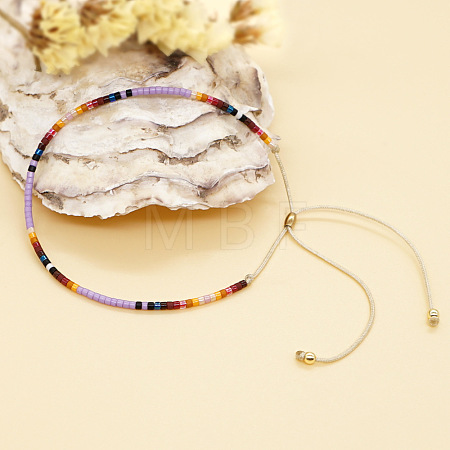 Adjustable Plastic Beaded Slider Bracelets YS6543-6-1
