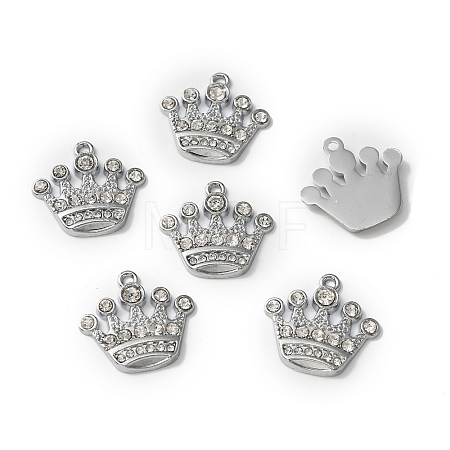Zinc Alloy with Crystal Rhinestone Pendants FIND-WH0126-137B-P-1