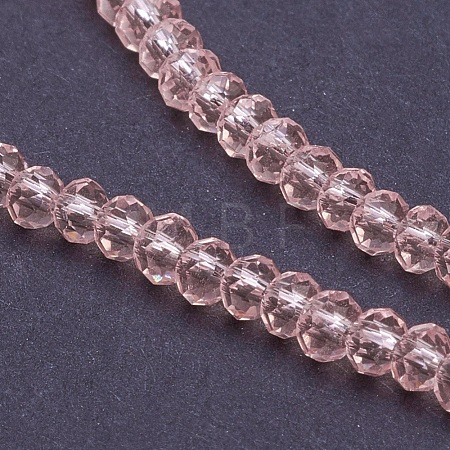Transparent Glass Beads Strands X-GLAA-R135-2mm-12-1