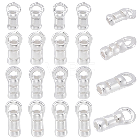 20Pcs 4 Styles 925 Sterling Silver Cord Ends STER-BBC0009-60-1