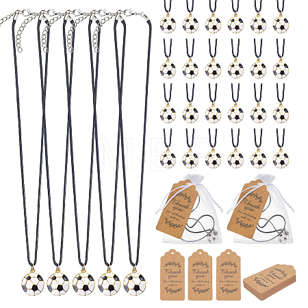 Waxed Cord Necklace NJEW-OC00008-1
