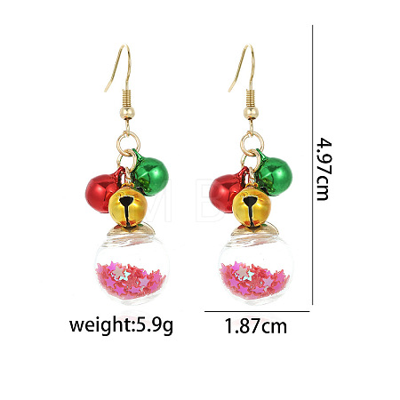 Christmas Alloy Dangle Earrings FS-WGC5D36-22-1