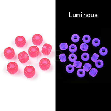 Transparent & Luminous Plastic Beads KY-T025-01-H05-1