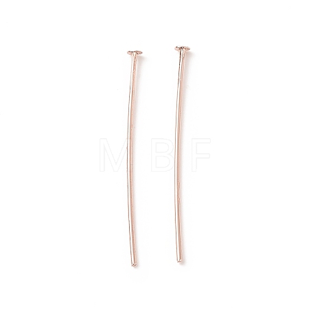 Brass Flat Head Pins X-KK-WH0058-03B-RG-1