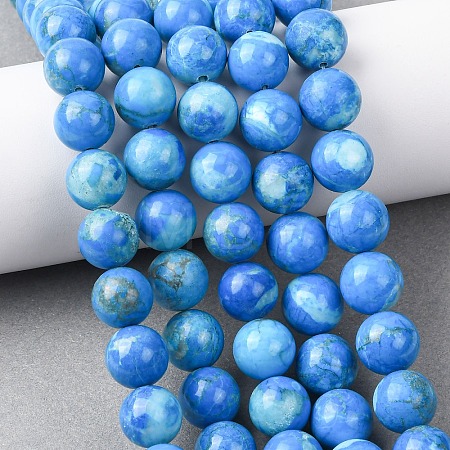 Natural Howlite Beads Strands G-H343-D06-12mm-B-1