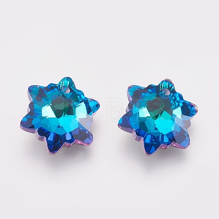 K9 Glass Rhinestone Pendants X-GLAA-F083-03A-02-1