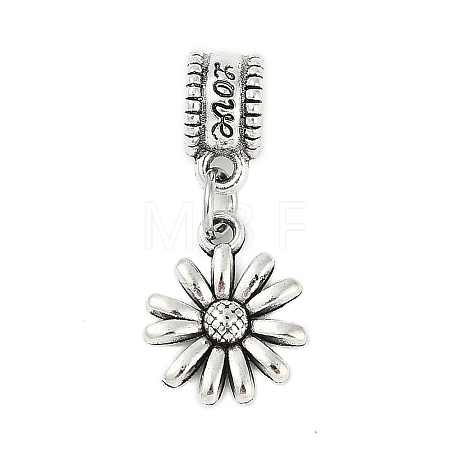 Rack Plating Brass European Dangle Charms KK-R200-01AS-02-1