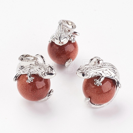 Synthetic Goldstone Pendants G-G713-I12-1