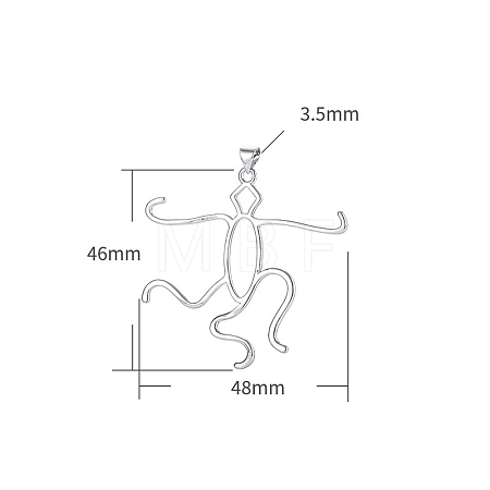 Brass Pendants Cabochon Setting PW-WG77390-05-1