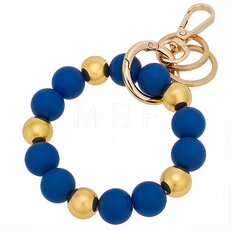 1Pc Zinc Alloy & Silicone Mobile Phone Straps HJEW-PA0001-01B-1