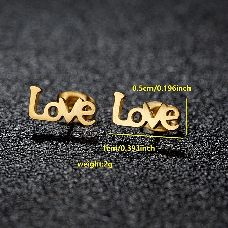 201 Stainless Steel Stud Earrings FS-WGB18B1-05-1