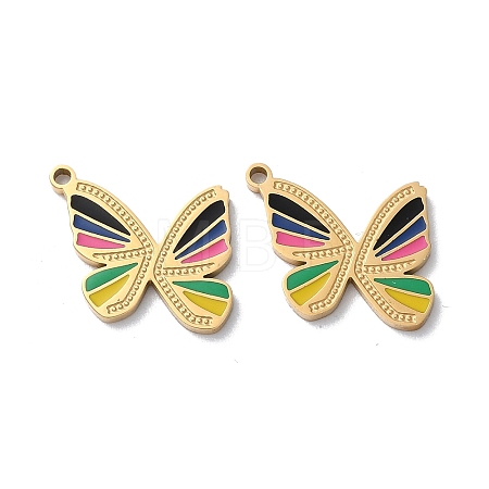 Ion Plating(IP) 304 Stainless Steel Pendants LS-STAS-C083-02G-01-1