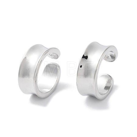 Rack Plating Brass Cuff Ring LS-EJEW-C081-11P-1
