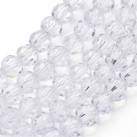 Transparent Glass Bead Strands GLAA-G013-10mm-72-1