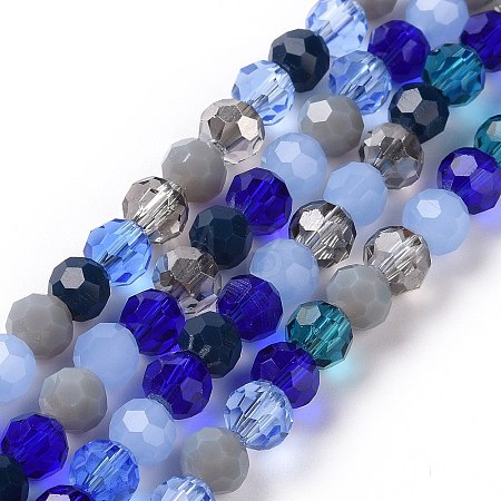 Glass Beads Strands X-GLAA-E036-09H-1
