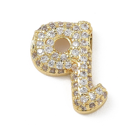 Brass Micro Pave Cubic Zirconia Pendants KK-A300-02G-Q-1