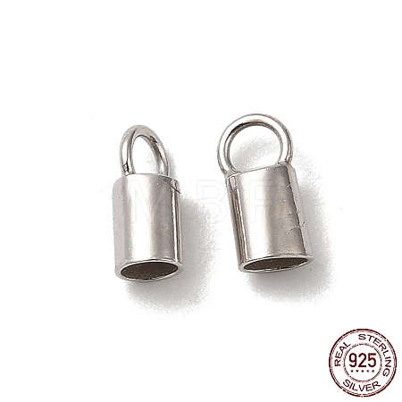 925 Sterling Silver Cord Ends STER-P055-01C-P-1