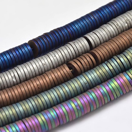 Electroplate Non-magnetic Synthetic Hematite Beads Strands G-I175-20-1