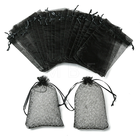 50Pcs Organza Bags Jewellery Storage Pouches Wedding Favour Party Mesh Drawstring Gift OP-FS0001-05C-1