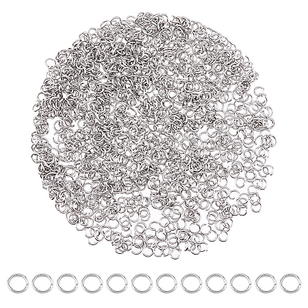 1000Pcs 304 Stainless Steel Open Jump Rings STAS-DC0016-02-1