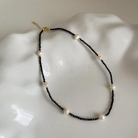 Vintage 7 Natural Freshwater Pearl & Glass Beaded necklaces QO5494-2-1