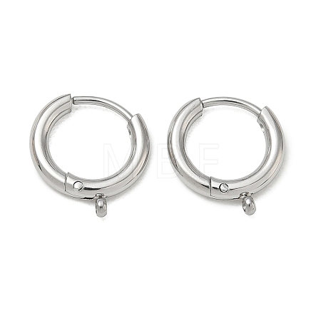 304 Stainless Steel Huggie Hoop Earring Findings SA-CBA1CA2-11P-1