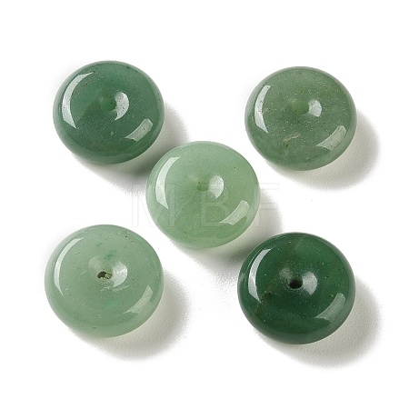 Natural Green Aventurine Chinese Safety Buckle Pendants G-B192-02C-1