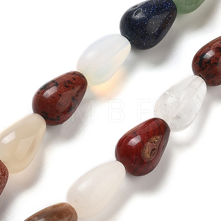 Natural & Synthetic Mixed Gemstone Beads Strands G-B106-A30-02-1
