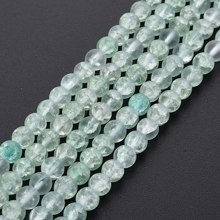 Crackle Glass Beads Strands X-GLAA-S192-D-006E-1