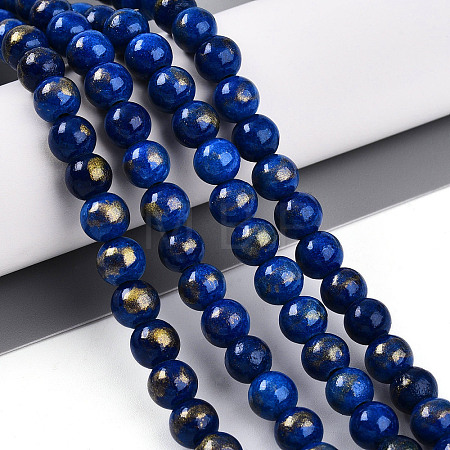Natural Mashan Jade Beads Strands G-A255-A01-02L-1