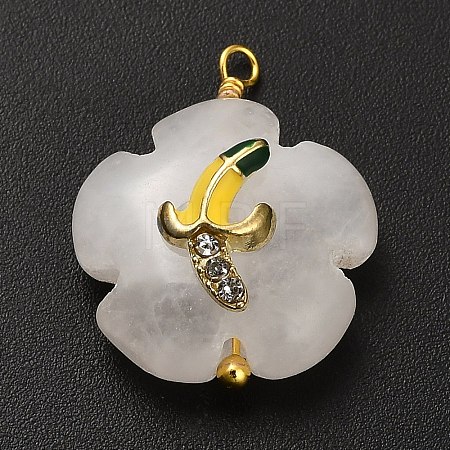 Natural Quartz Crystal Pendants G-C290-02E-1