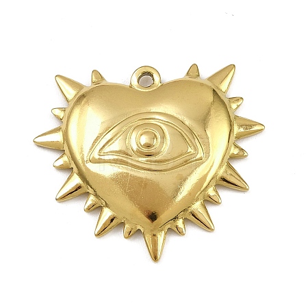 304 Stainless Steel Pendants STAS-L302-07G-1