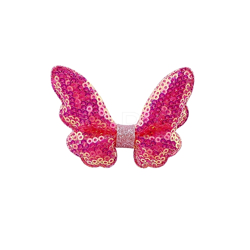 Glitter Butterfly Bowknot Alligator Hair Clips PW-WGD7FA4-20-1