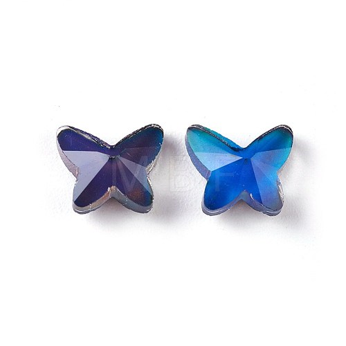 Faceted Glass Cabochons GLAA-E411-08-1