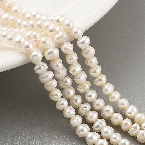 Natural Cultured Freshwater Pearl Beads Strands PEAR-C003-07C-1