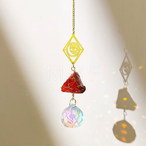 Glass Pendant Decorations PW-WGE7485-12-1