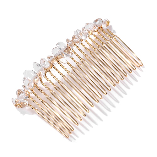 Quartz Crystal Gravel Hair Clip PW-WGC4E5C-05-1