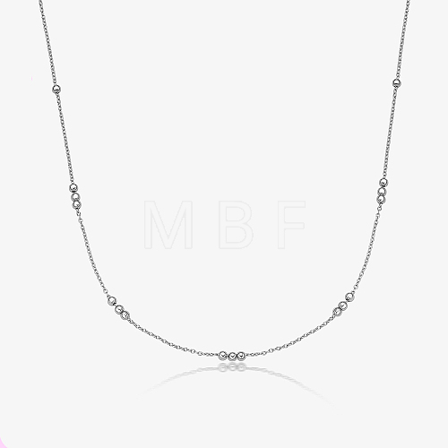 925 Sterling Silver Chain Necklaces UD3650-4-1