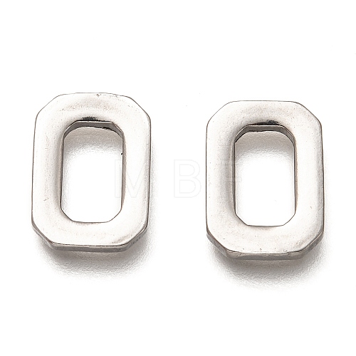 Non-Tarnish 201 Stainless Steel Linking Rings STAS-Z031-11P-1