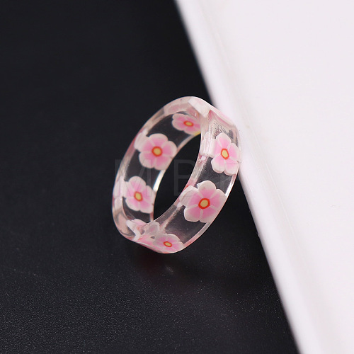 Transparent Resin Finger Rings WGC4E19-05-1