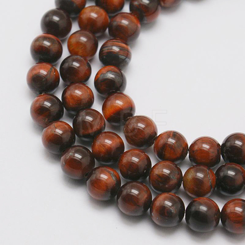 Natural Gemstone Round Bead Strands G-J302-09-4mm-1