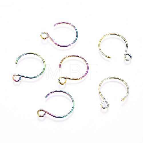 Ion Plating(IP) 304 Stainless Steel Earring Hooks STAS-L216-02B-M-1