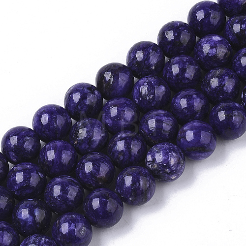 Natural Charoite Beads Strands G-S150-57-10mm-1