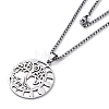 304 Stainless Steel Box Chain Necklaces NJEW-C042-02P-4