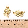 Rack Plating Brass Micro Pave Cubic Zirconia Pendants X-KK-K377-60G-3