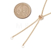 Brass Slider Necklace Makings AJEW-JB01260-01-2