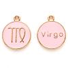 Alloy Enamel Pendants X-ENAM-S124-01A-09B-1