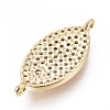 Brass Micro Pave Cubic Zirconia Links connectors ZIRC-L083-023G-2